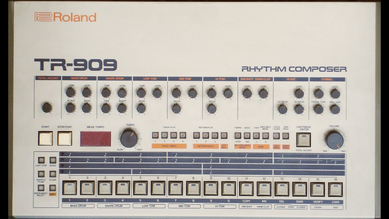 Roland Tr 909 performance con Alexander Kowalski