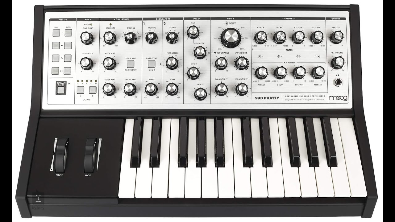 Moog Sub Phatty Problemas con el filtro Teclas amarillas Goma pegajosa