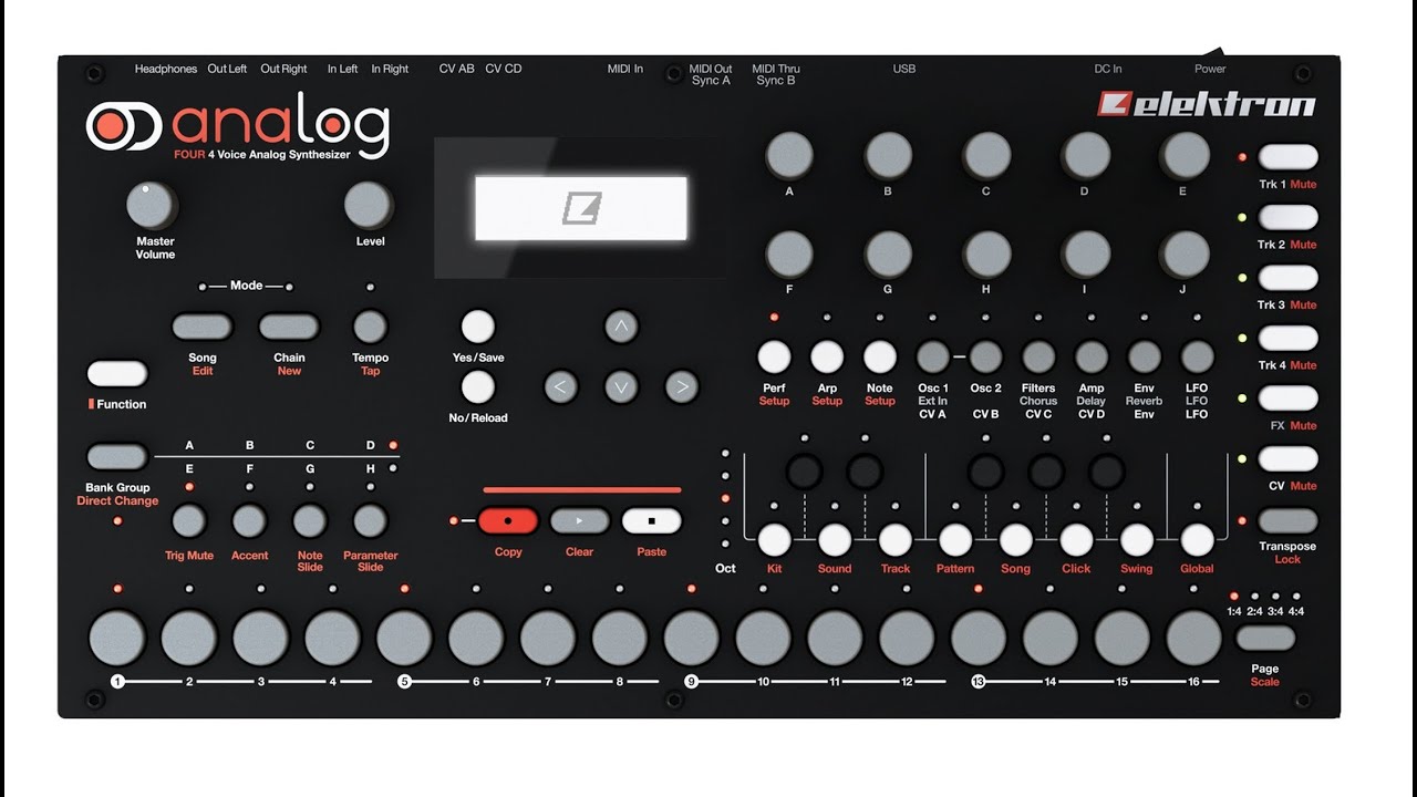 Elektron Analog Four: Kit / Pattern Save