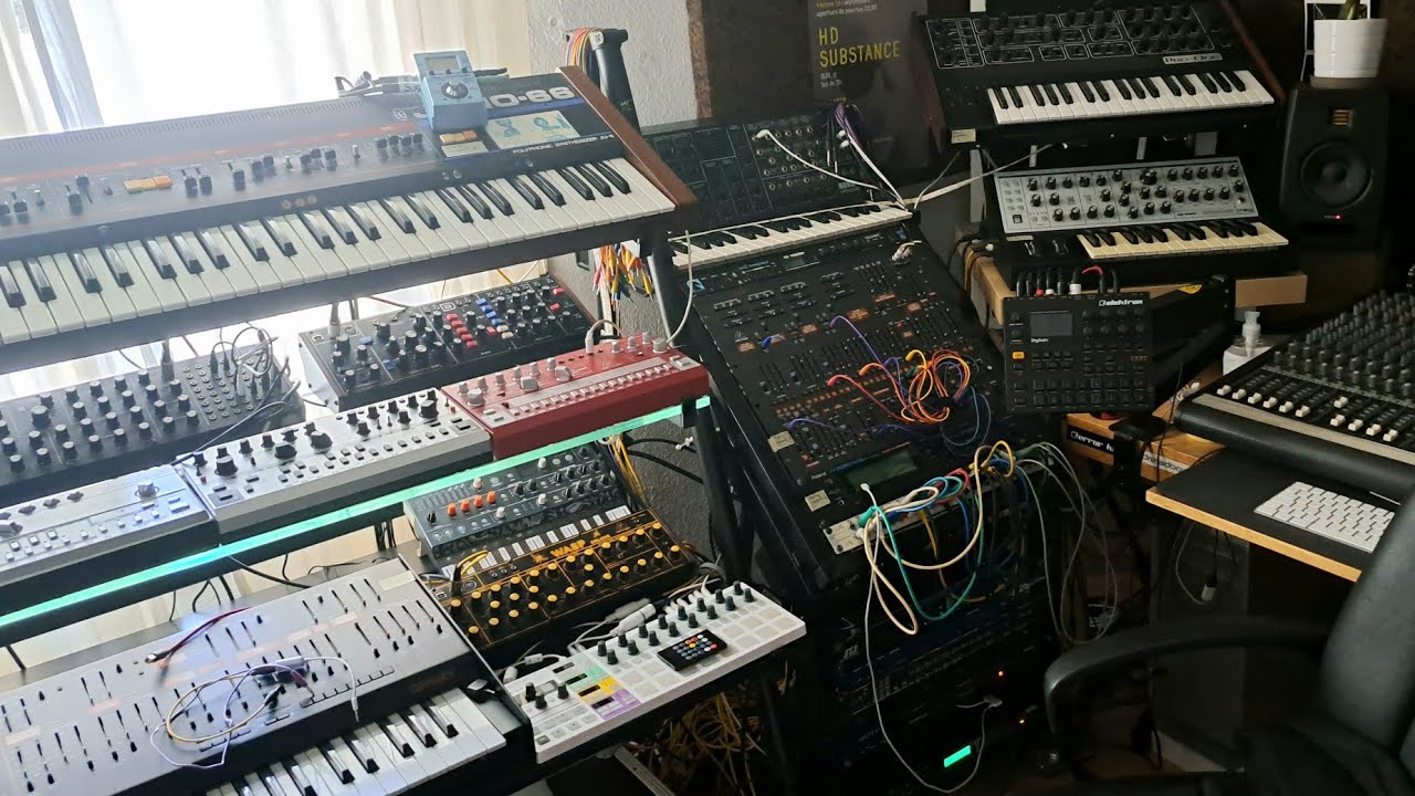 Estudio A: Conexiones MIDI / Cv / Sync24