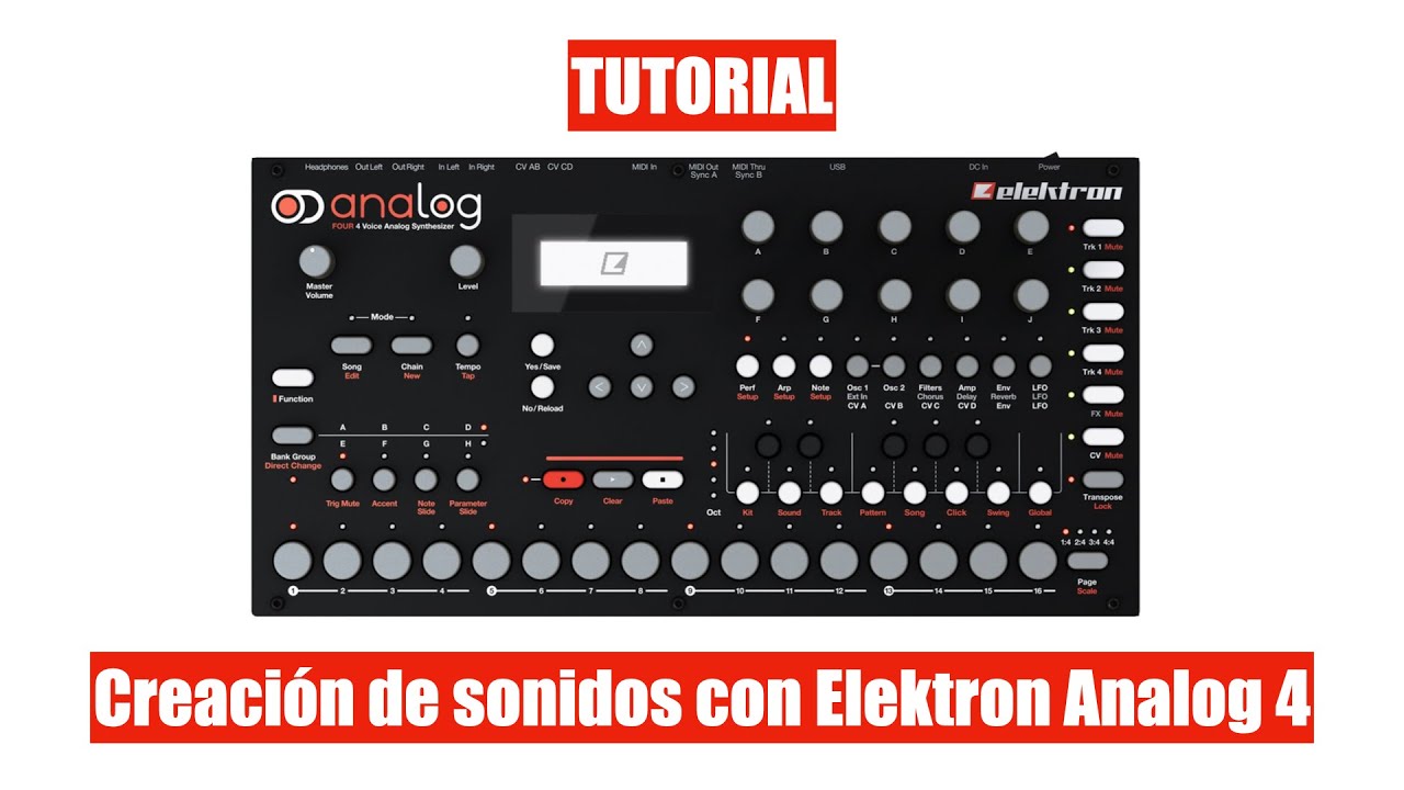 Tutorial_Creating sounds with Elektron Analog 4