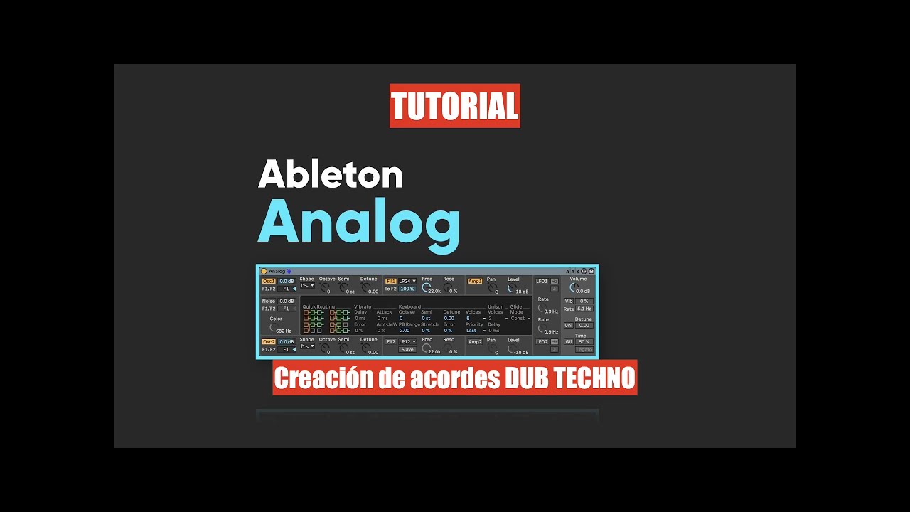 ABLETON: CREACION DE ACORDES DUB CON ANALOG