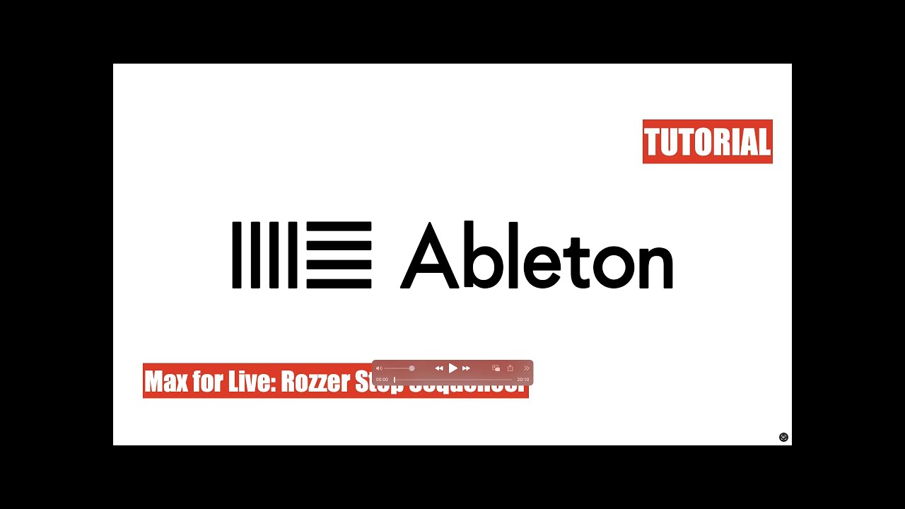 ABLETON: MAX para LIVE ROZZER SECUENCIADOR DE PASOS